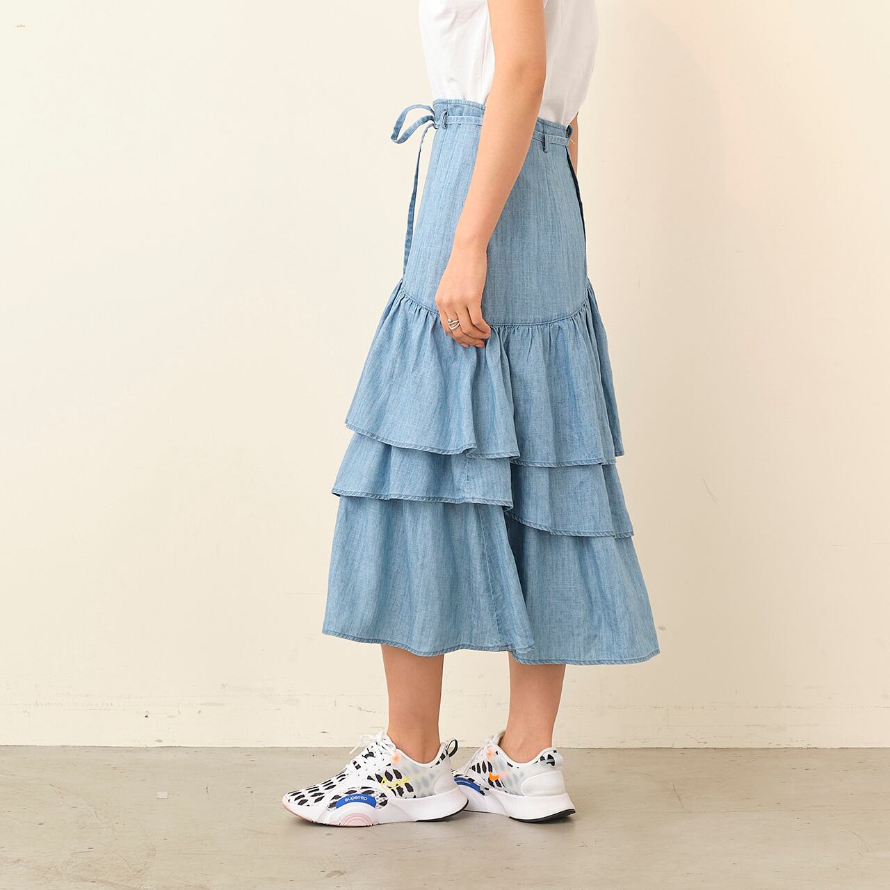 RANDOM TIERED SKIRT/ランダムティアードスカート_5194015