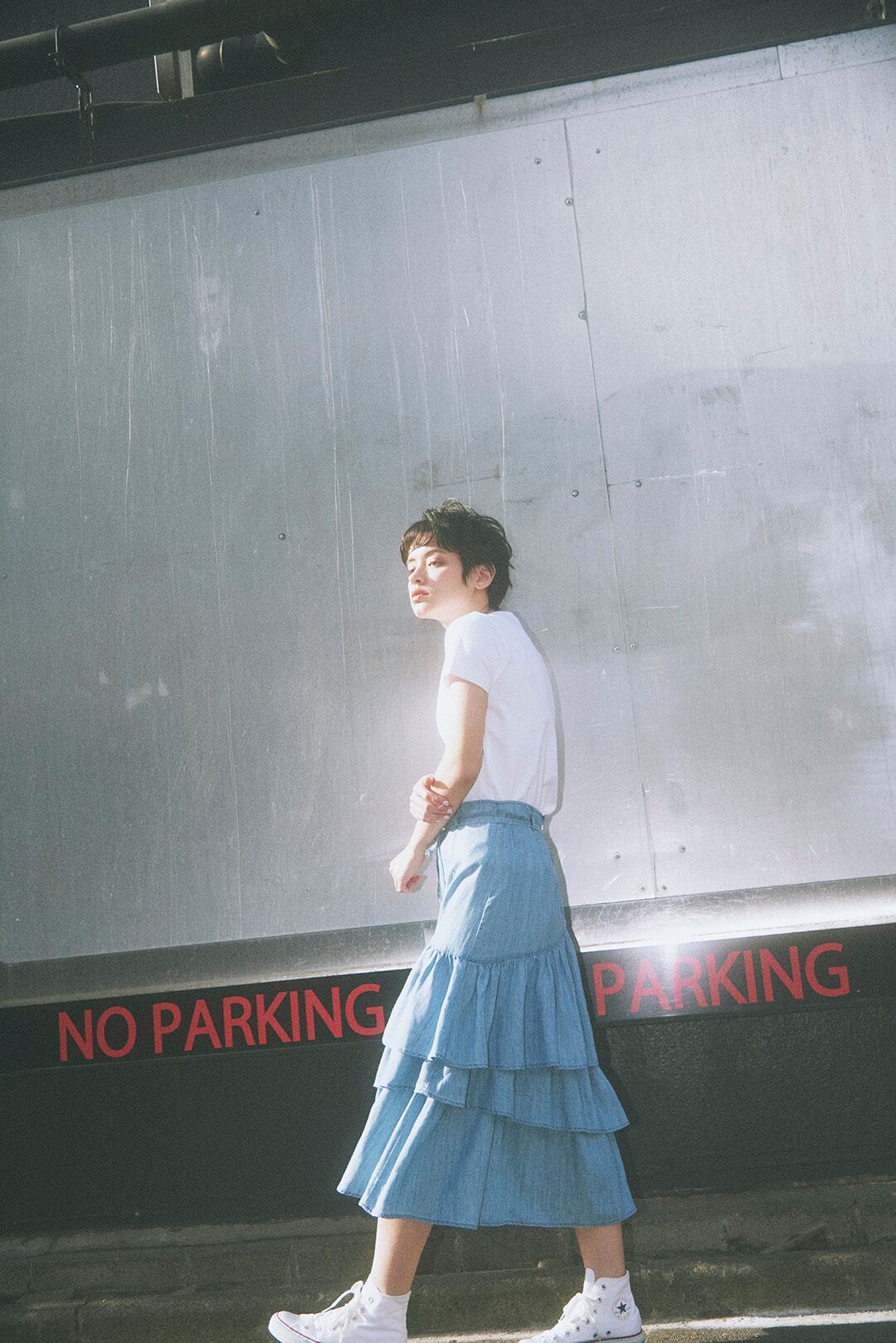 RANDOM TIERED SKIRT/ランダムティアードスカート_5194015