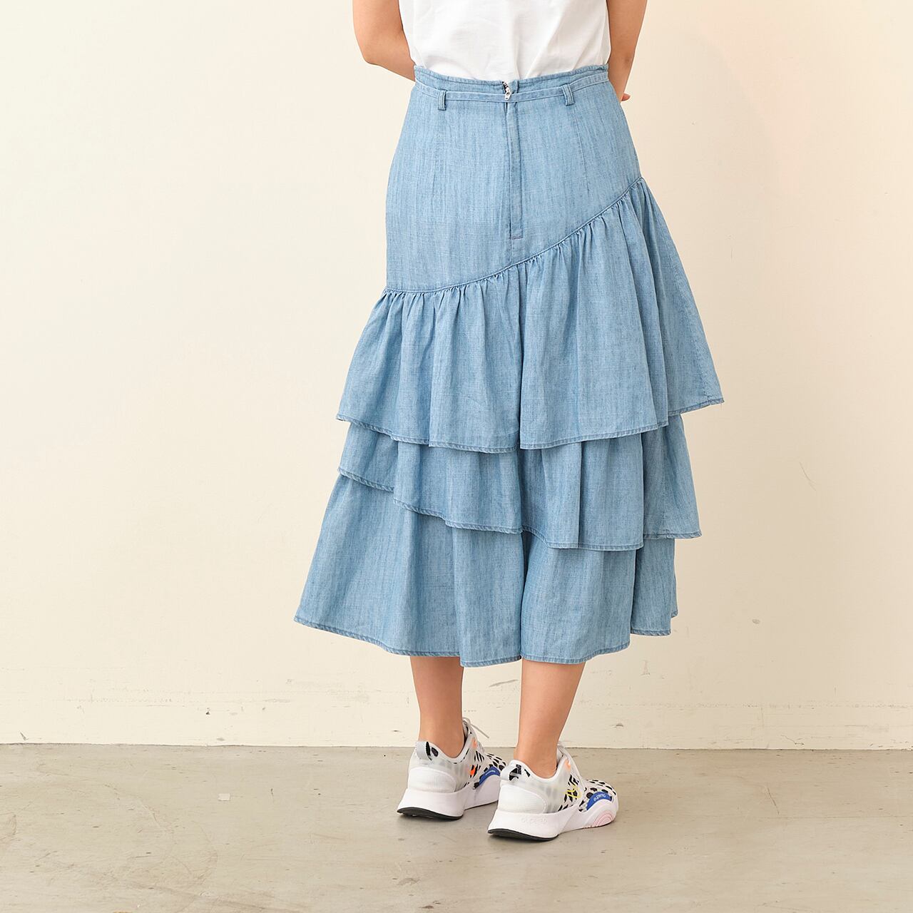 RANDOM TIERED SKIRT/ランダムティアードスカート_5194015