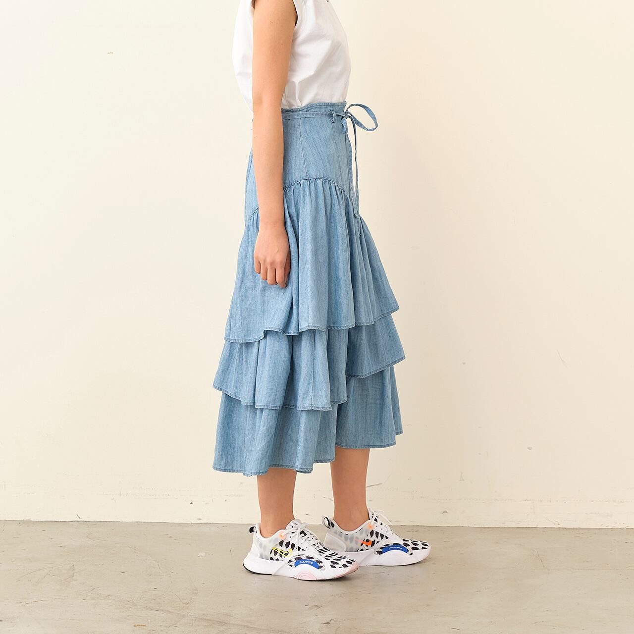 RANDOM TIERED SKIRT/ランダムティアードスカート_5194015